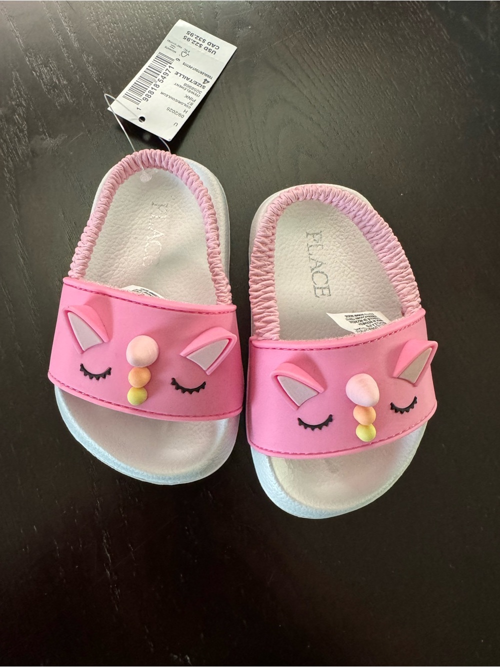The Children's Place Pink Unicorn Slide Sandals for Kids